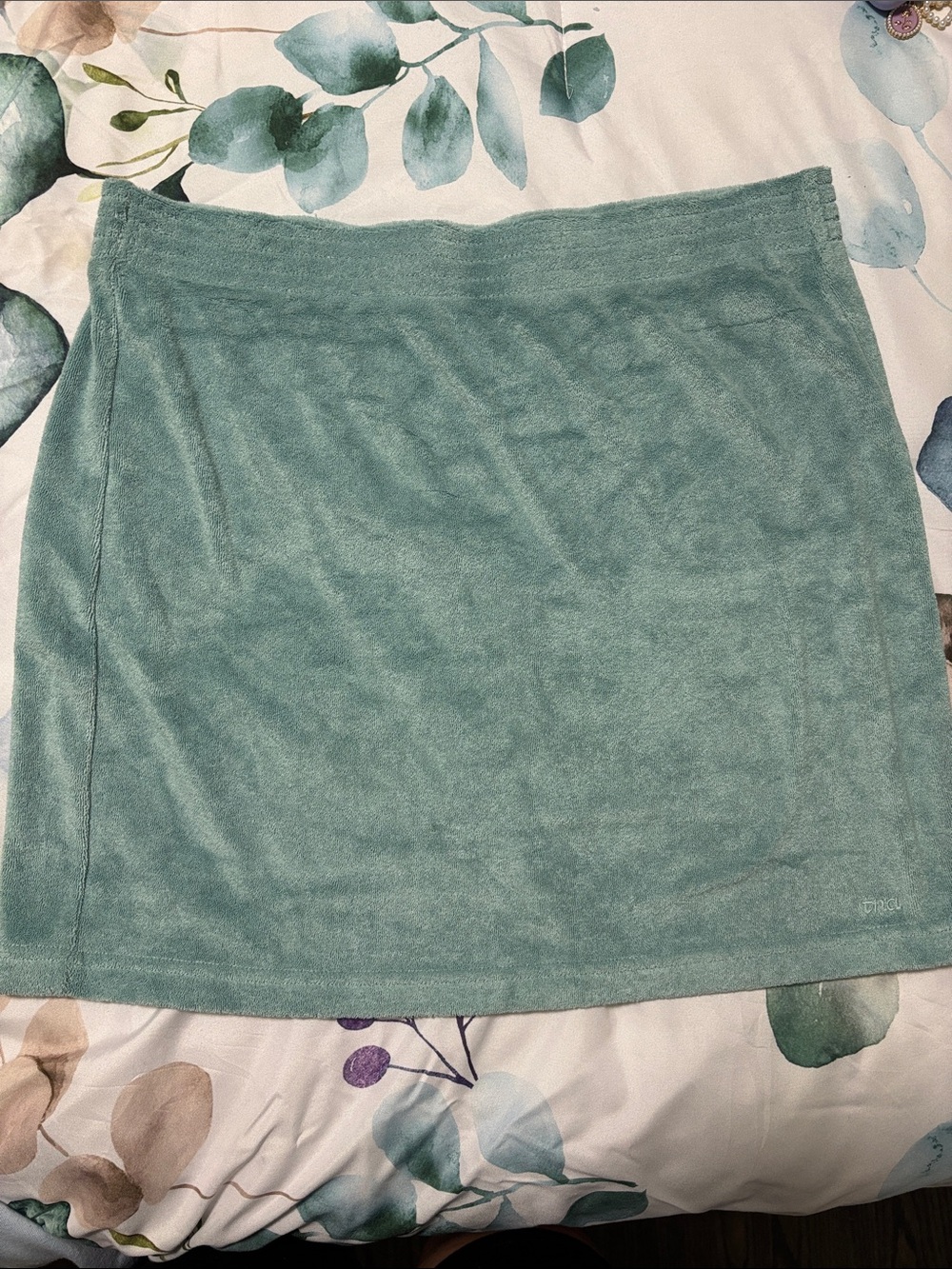 TNA Light Teal Mini Skirt